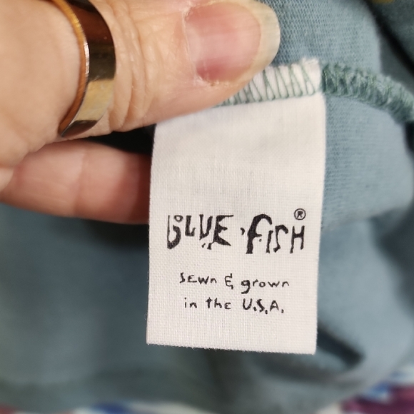 Blue Fish Dreamy Text Graphic Tee in Sky Blue - Picture 5 of 7